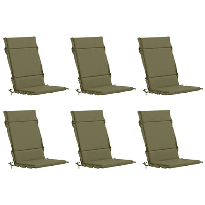 Cuscini per Sedia Alta in 6 Pezzi GEMERT 6 pcs 100% Poliestere