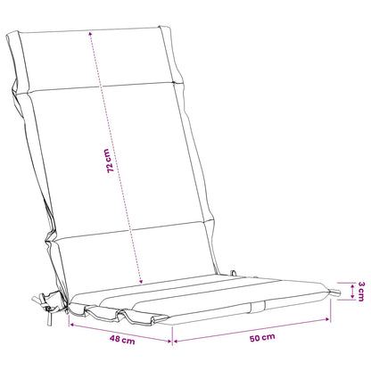 Cuscini per Sedia Alta in 6 Pezzi GEMERT 6 pcs 100% Poliestere