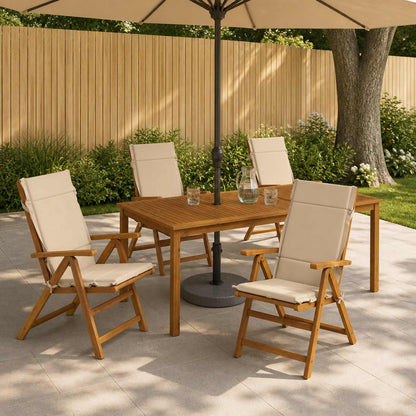 Cuscini per Sedia Alta in 4 Pezzi GEMERT 4 pcs 100% Poliestere