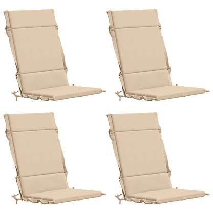 Cuscini per Sedia Alta in 4 Pezzi GEMERT 4 pcs 100% Poliestere