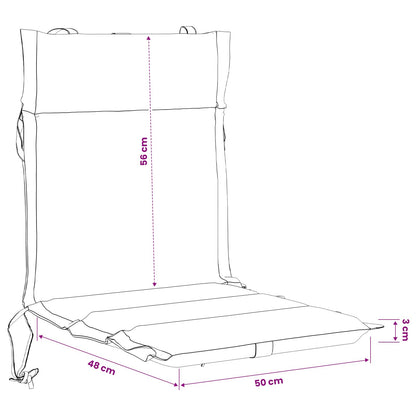 Cuscini per Sedia Alta in 6 Pezzi GEMERT 6 pcs 100% Poliestere