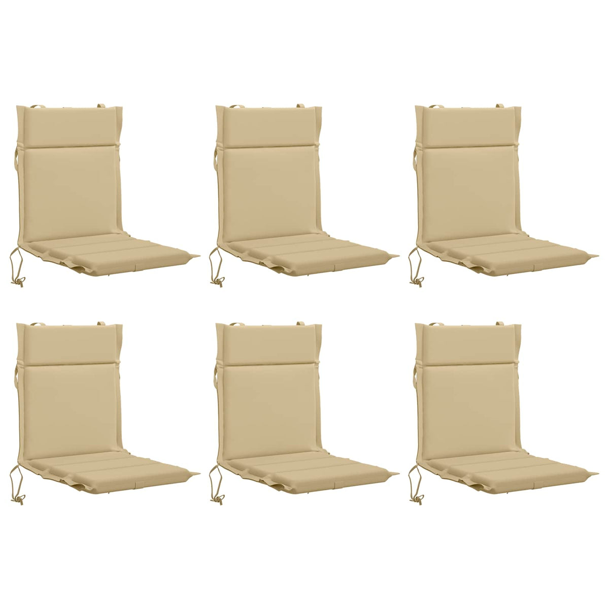 Cuscini per Sedia Alta in 6 Pezzi GEMERT 6 pcs 100% Poliestere