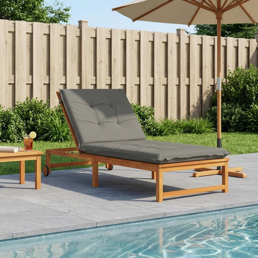 Cuscino per Lettino GEMERT 100% Poliestere Grigio