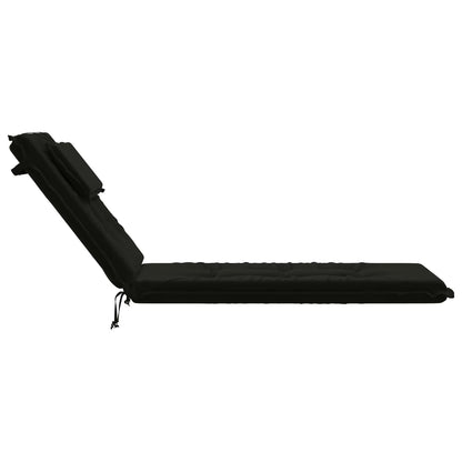 Cuscino per Lettino GEMERT 100% Poliestere Nero 190 x 60 x 9 cm