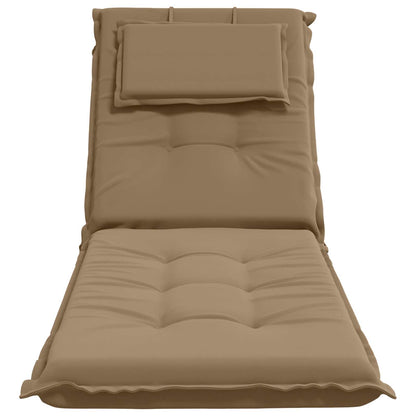 Cuscino per Lettino GEMERT 100% Poliestere Tortora
