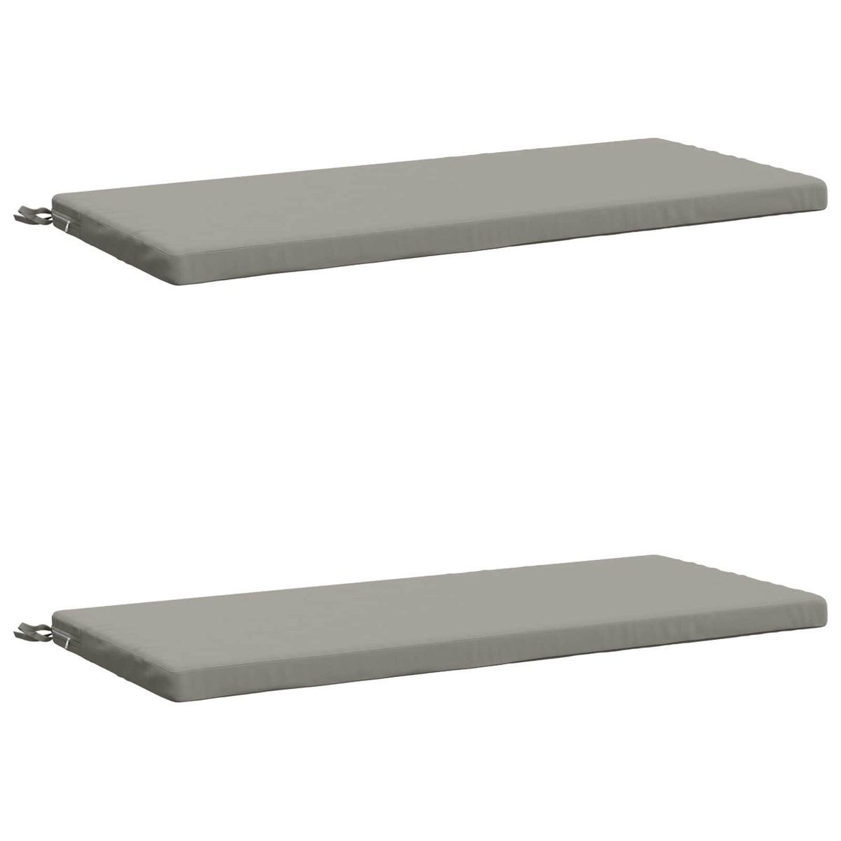 Cuscini per Panchina SOEST 2 pz 100% Poliestere Grigio