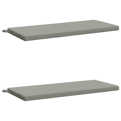 Cuscini per Panchina SOEST 2 pz 100% Poliestere Grigio