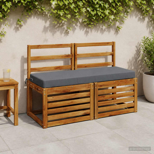 Cuscino per panchina SOEST 100% Poliestere Blu 110 x 40 x 8 cm