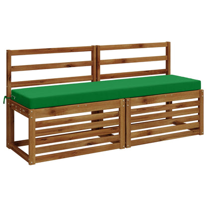 Cuscini per Panchina a 2 Pezzi SOEST 2 pz 100% Poliestere Verde