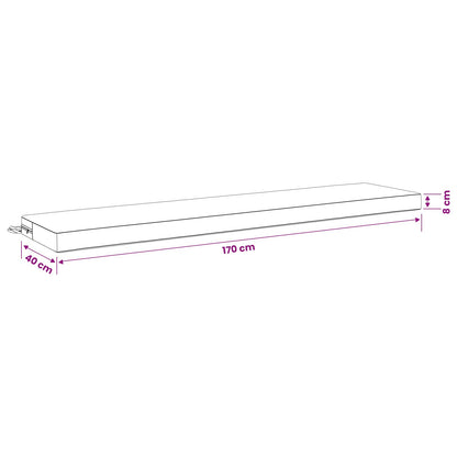 Cuscino per panchina SOEST 100% Poliestere Turchese