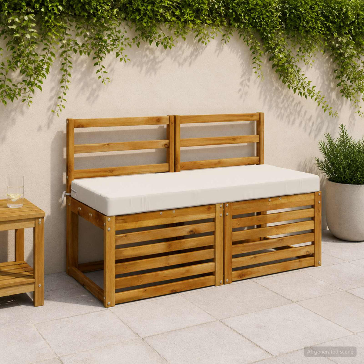Cuscini per Panchina a 2 Pezzi SOEST 2 pz 100% Poliestere