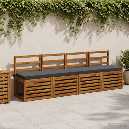Cuscino per Panchina a 1 Pezzo VUGHT 100% Poliestere Antracite
