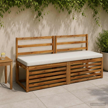 Cuscino per Panchina a 1 Pezzo VUGHT 100% Poliestere Bianco