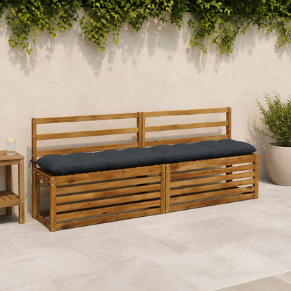 Cuscini per Panchina VIANEN 2 pz 100% Poliestere Blu Scuro