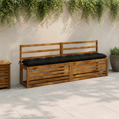 Cuscini per Panchina VIANEN 2 pz 100% Poliestere Nero
