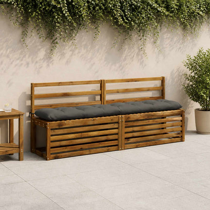 Cuscino per panchina VIANEN 100% Poliestere Antracite