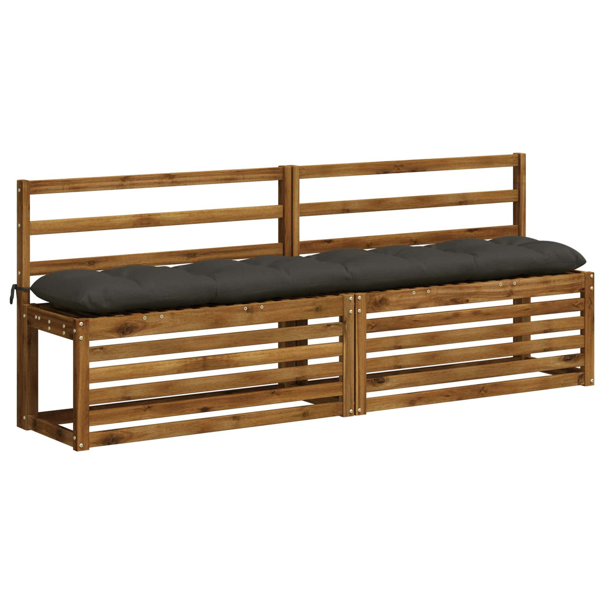 Cuscino per panchina VIANEN 100% Poliestere Antracite