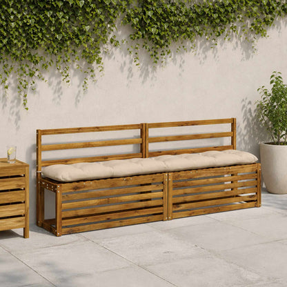 Cuscini per Panchina VIANEN 2 pz 100% Poliestere Crema