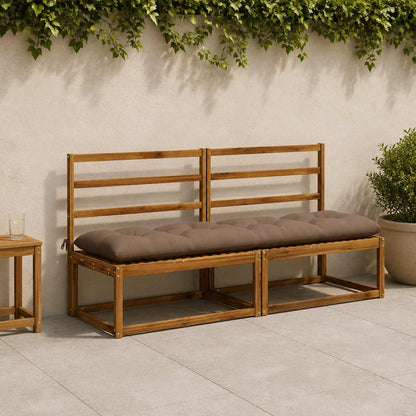 Cuscino per panchina VIANEN 100% Poliestere Tortora