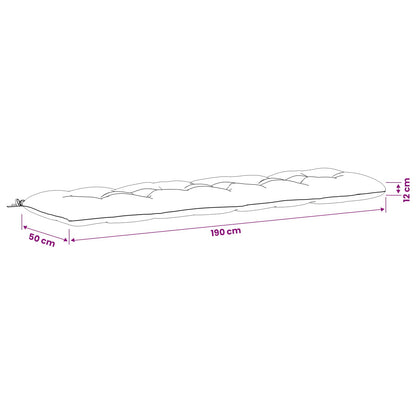 Cuscini per Panchina VIANEN 2 pz 100% Poliestere Antracite