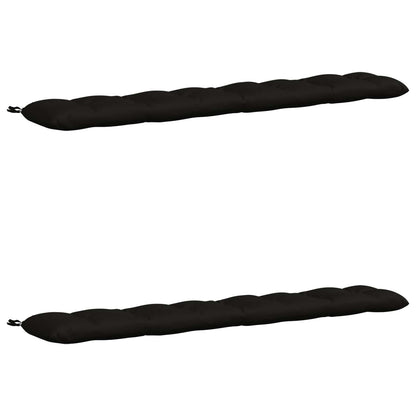 Cuscini per Panchina VIANEN 2 pz 100% Poliestere Nero