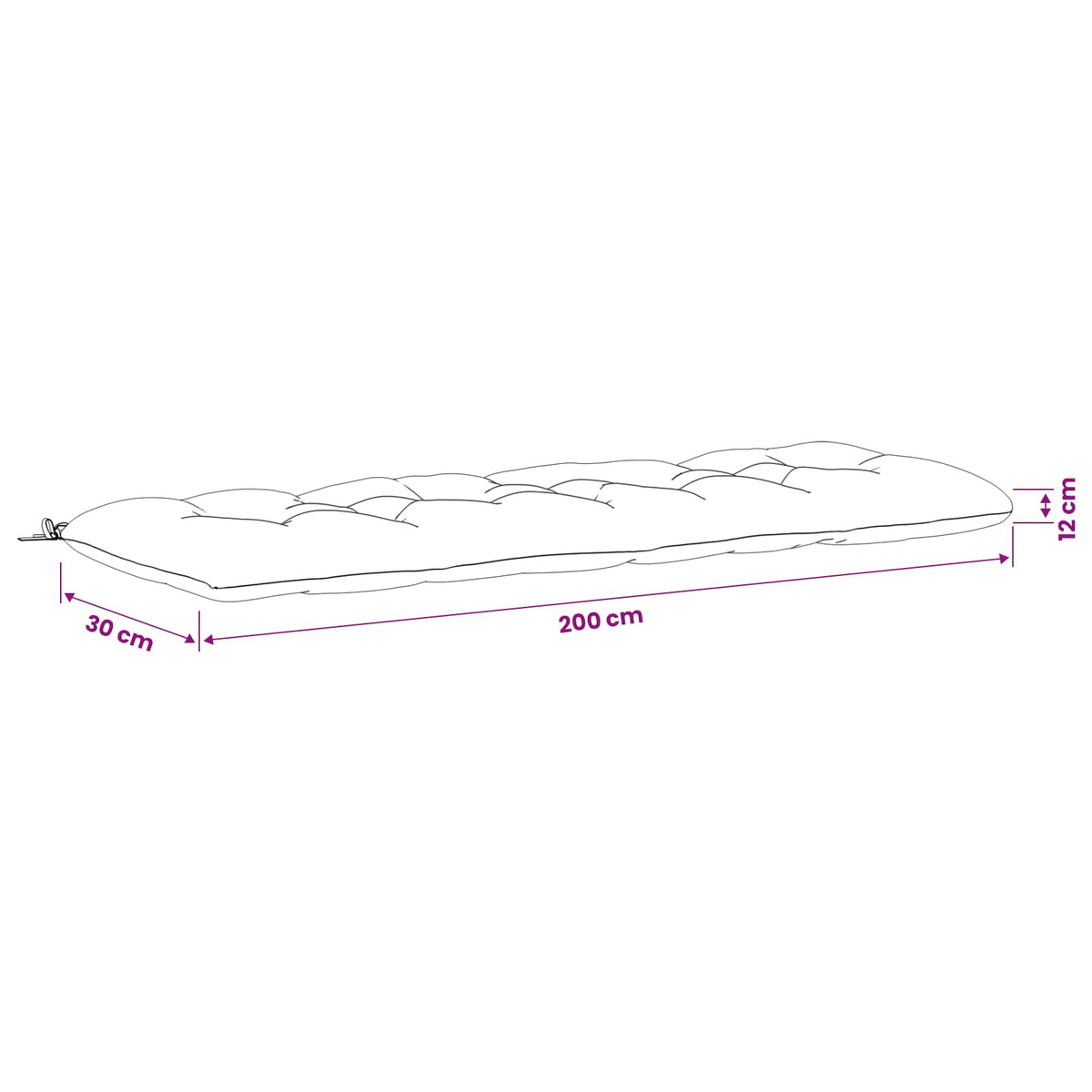 Cuscini per Panchina a 2 Pezzi VIANEN 100% Poliestere Rosso | homemem39
