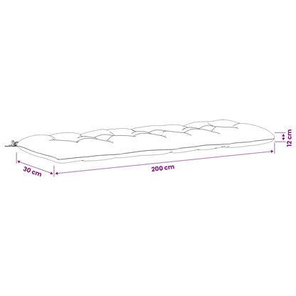 Cuscini per Panchina VIANEN 2 pz 100% Poliestere Crema