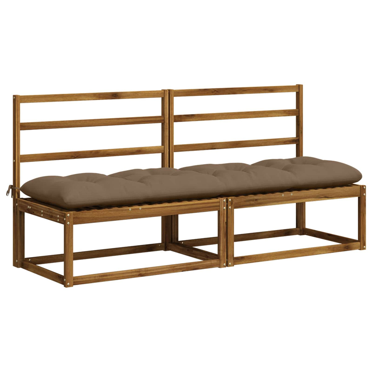 Cuscino per panchina VIANEN 100% Poliestere Tortora