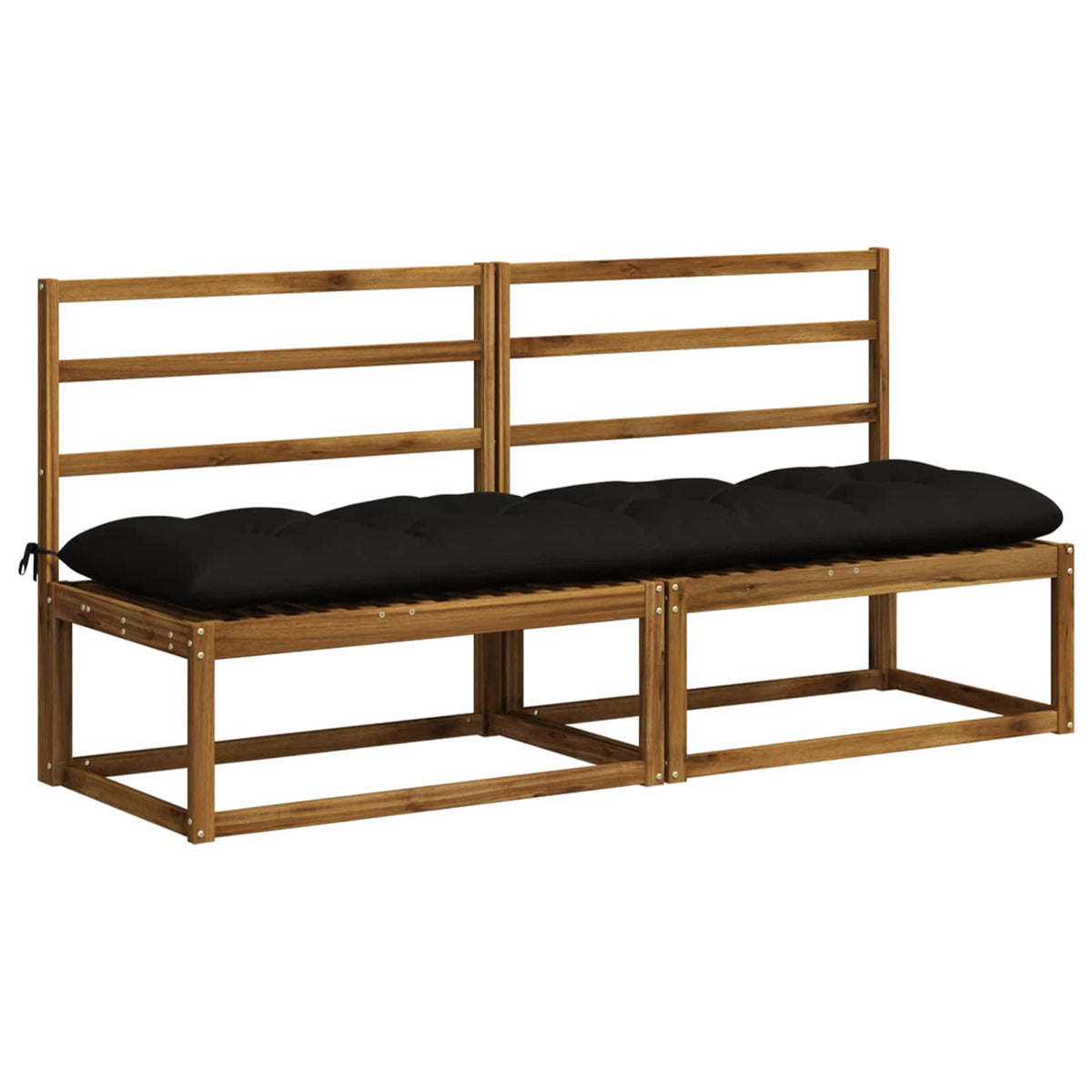 Cuscino per panchina VIANEN 100% Poliestere Nero