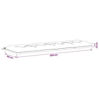 Cuscino per panchina VIANEN 100% Poliestere Grigio | homemem39