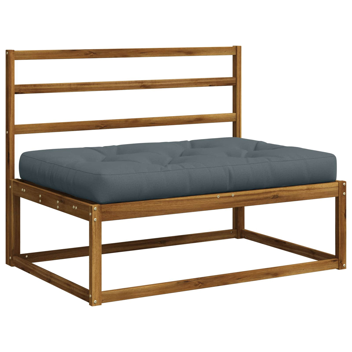 Cuscino per Pallet VIANEN 100% Poliestere Blu 120 x 80 x 12 cm