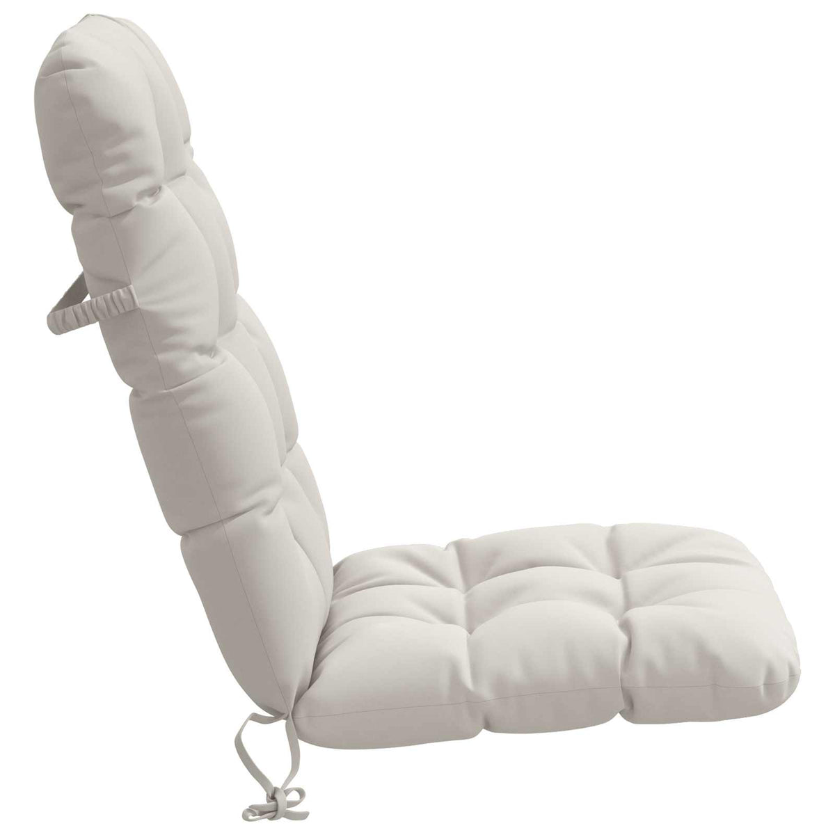 Cuscini per Sedia Alta in 4 Pezzi VIANEN 100% Poliestere Bianco