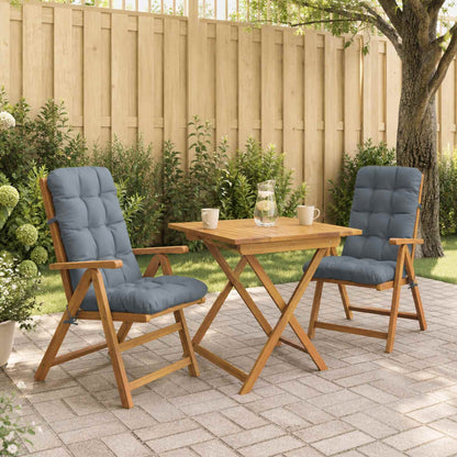 Cuscini per Sedia Alta in 2 Pezzi VIANEN 100% Poliestere Blu
