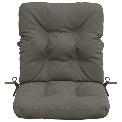 Cuscini per Sedia Alta in 2 Pezzi VIANEN 100% Poliestere Grigio