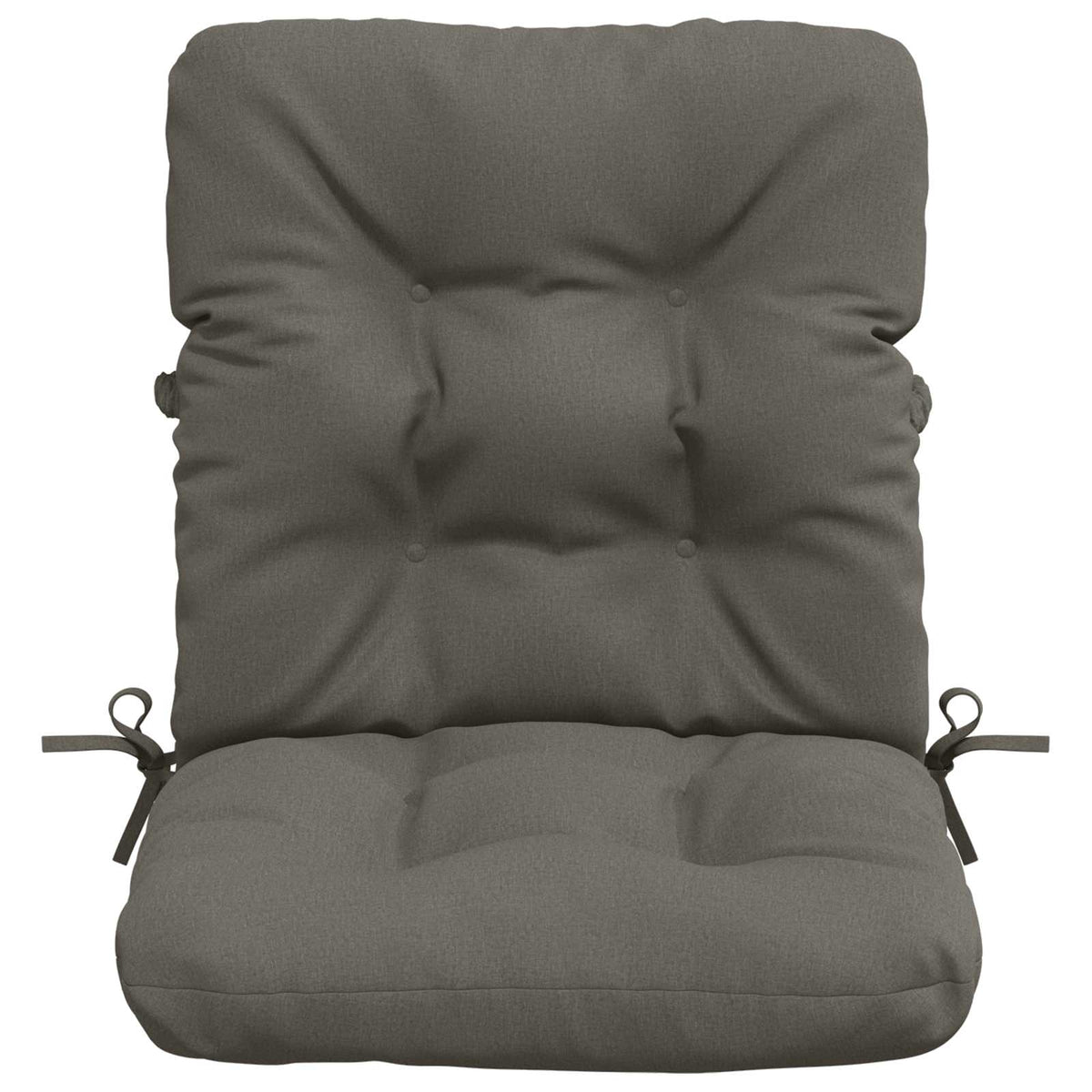 Cuscini per Sedia Alta in 6 Pezzi VIANEN 100% Poliestere Grigio