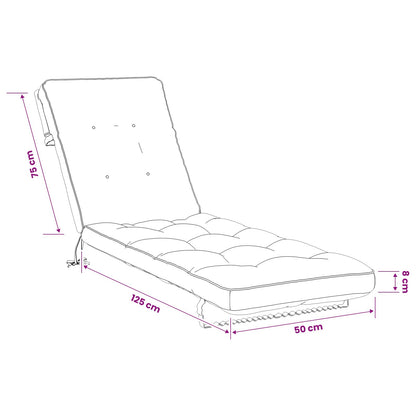 Cuscino per Lettino VIANEN 100% Poliestere Antracite