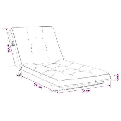 Cuscino per Lettino VIANEN 100% Poliestere Tortora