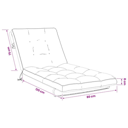 Cuscino per Lettino VIANEN 100% Poliestere Antracite