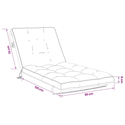 Cuscino per Lettino VIANEN 100% Poliestere Antracite