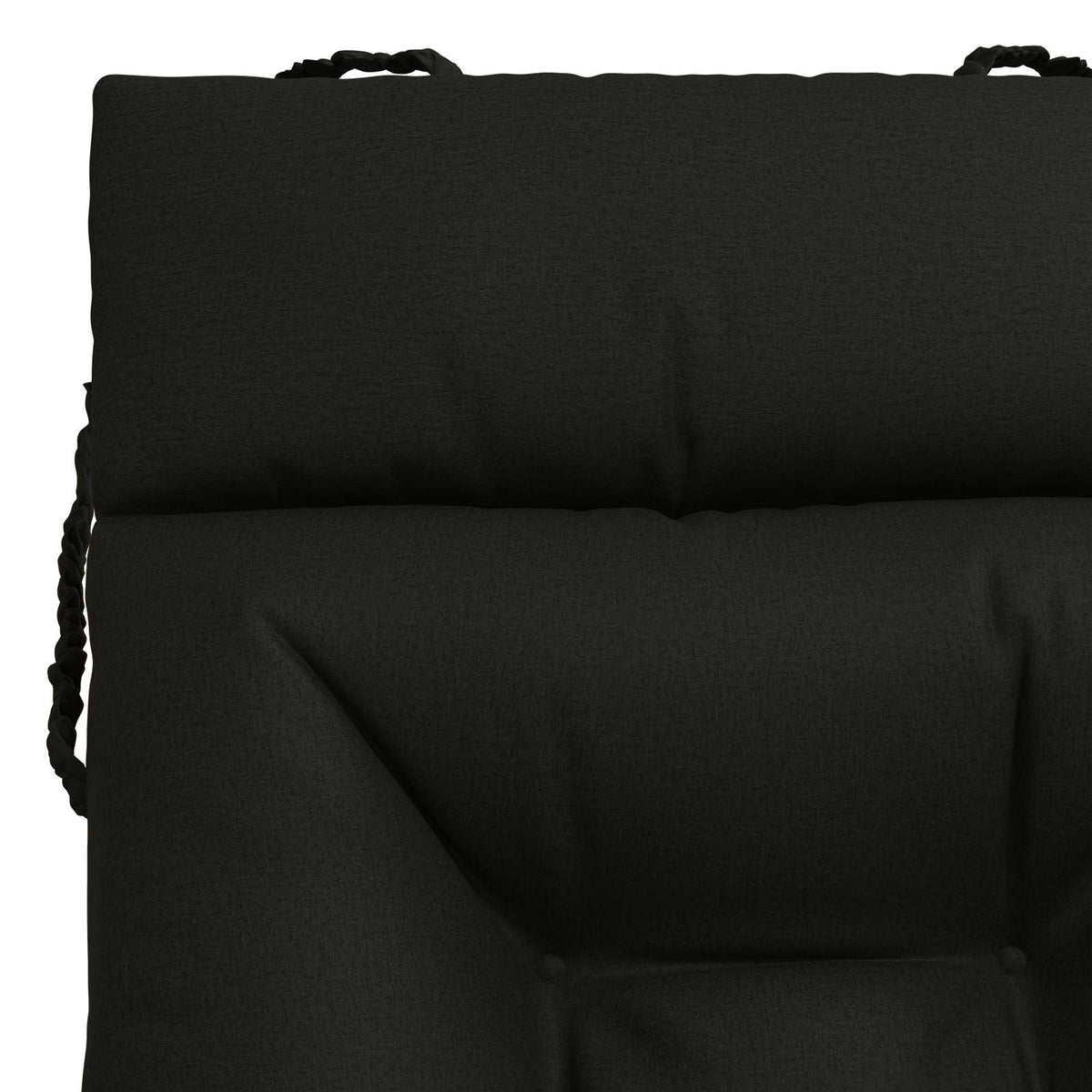 Cuscino per Lettino VIANEN 100% Poliestere Nero 200 x 80 x 8 cm