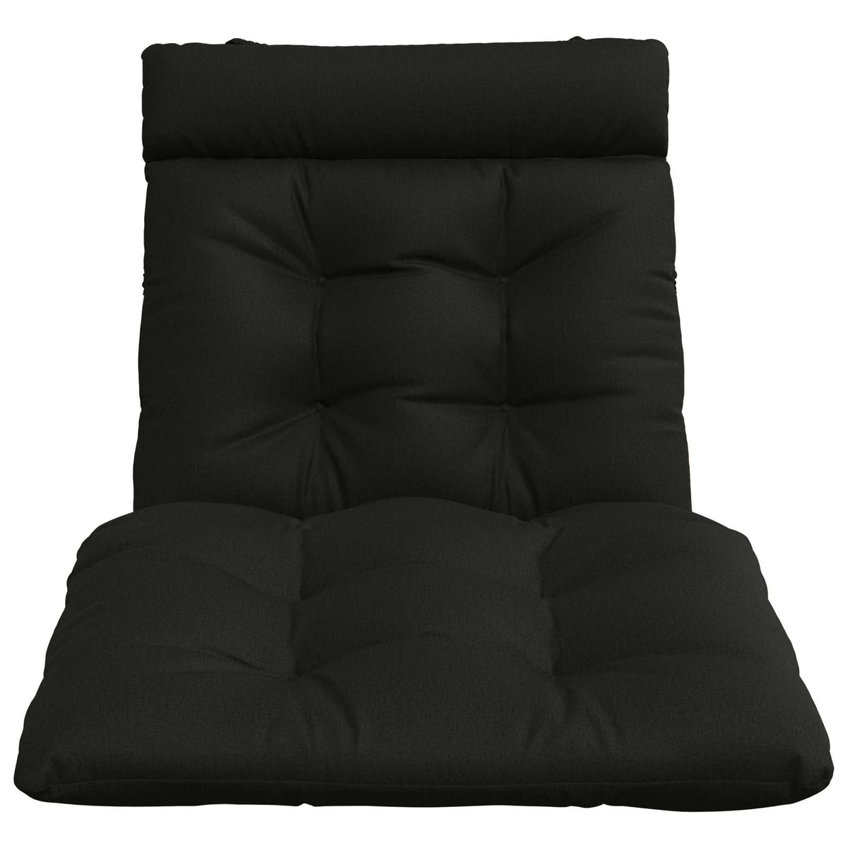 Cuscino per Lettino VIANEN 100% Poliestere Nero 200 x 80 x 8 cm