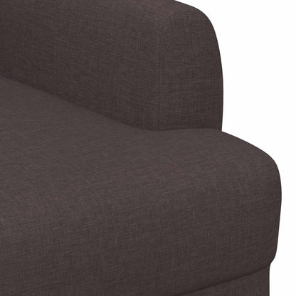 Loveseat con bottoni imbottiti Marrone Scuro 116 x 67 x 80 cm