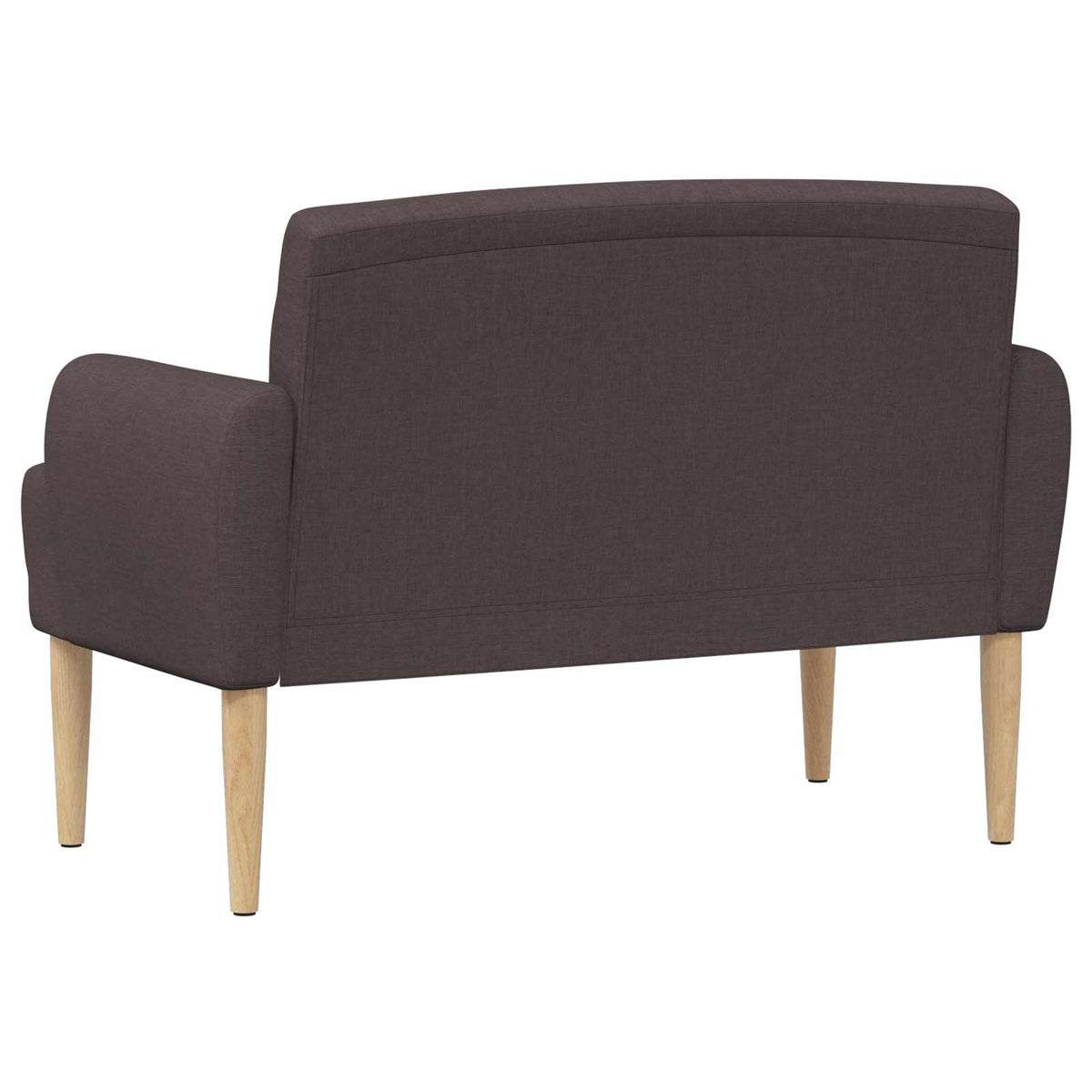 Loveseat con bottoni imbottiti Marrone Scuro 116 x 67 x 80 cm