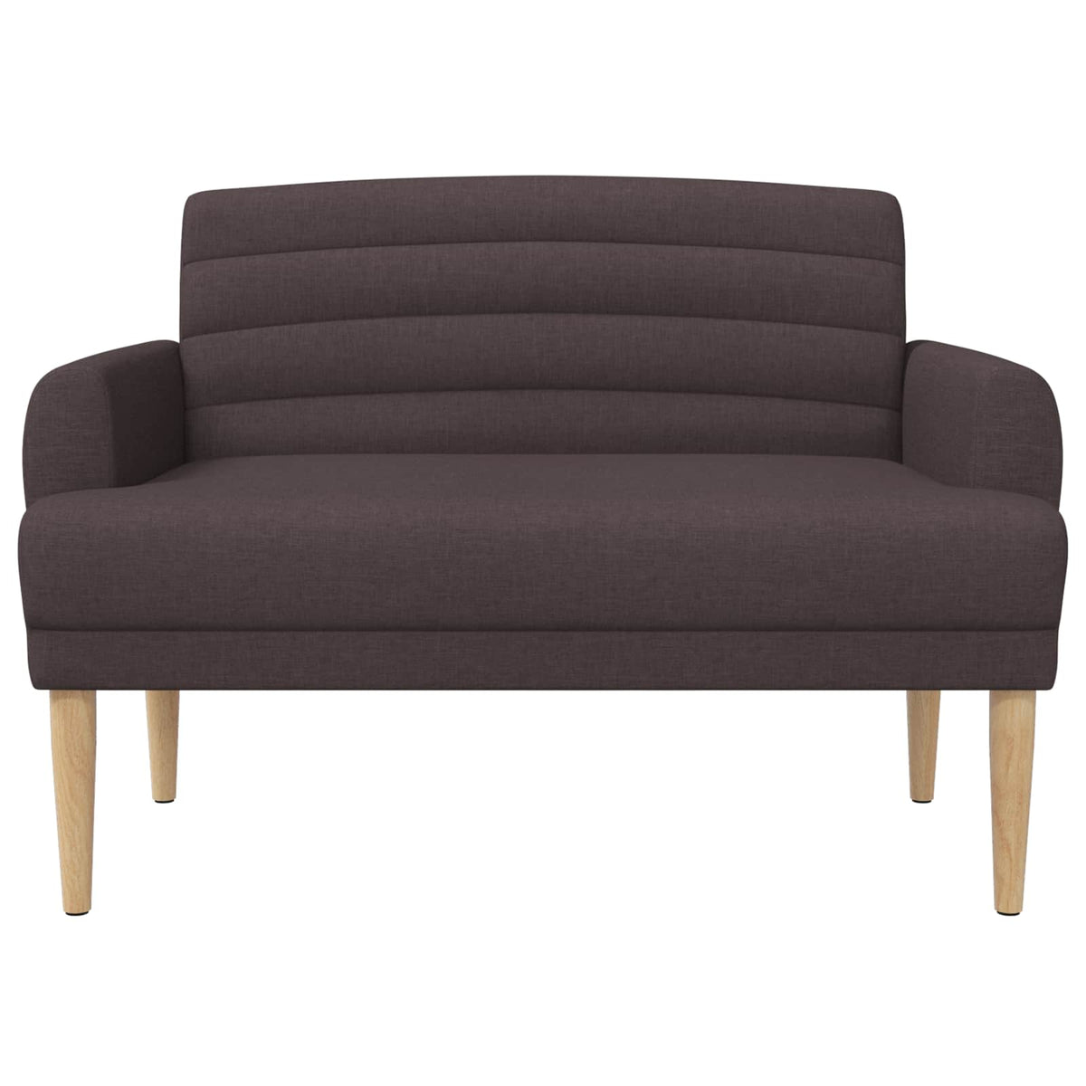 Loveseat con bottoni imbottiti Marrone Scuro 116 x 67 x 80 cm