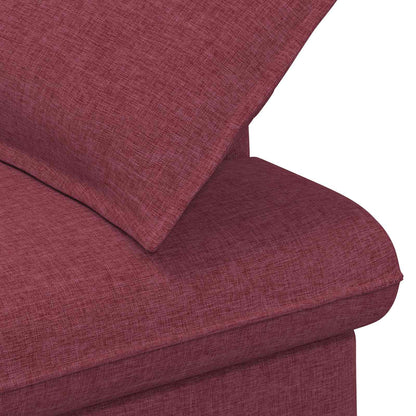 Loveseat con bottoni imbottiti Rosso Vino 111 x 68 x 80 cm - homemem39