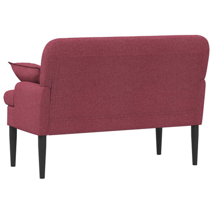 Loveseat con bottoni imbottiti Rosso Vino 111 x 68 x 80 cm | homemem39