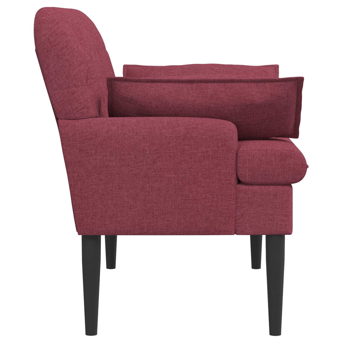 Loveseat con bottoni imbottiti Rosso Vino 111 x 68 x 80 cm | homemem39