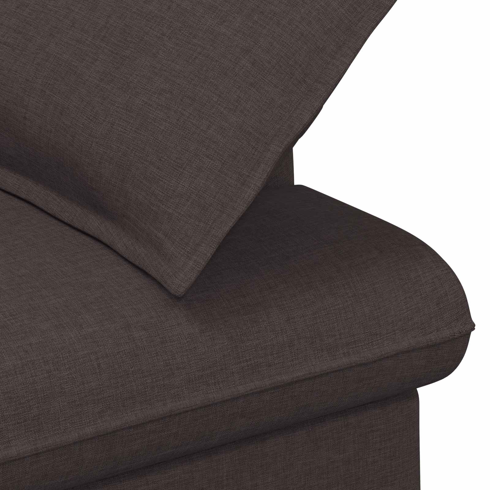 Loveseat con bottoni imbottiti Marrone Scuro 111 x 68 x 80 cm | homemem39