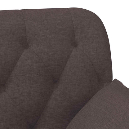 Loveseat con bottoni imbottiti Marrone Scuro 111 x 68 x 80 cm | homemem39