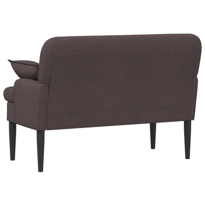 Loveseat con bottoni imbottiti Marrone Scuro 111 x 68 x 80 cm | homemem39